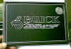 Black anodized aluminum radio delete plate with cigarettle lighter hole and BM engraving