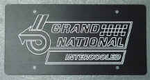 GN plate black anodized