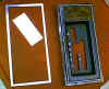 Pic of dual gate panels in brushed aluminum material